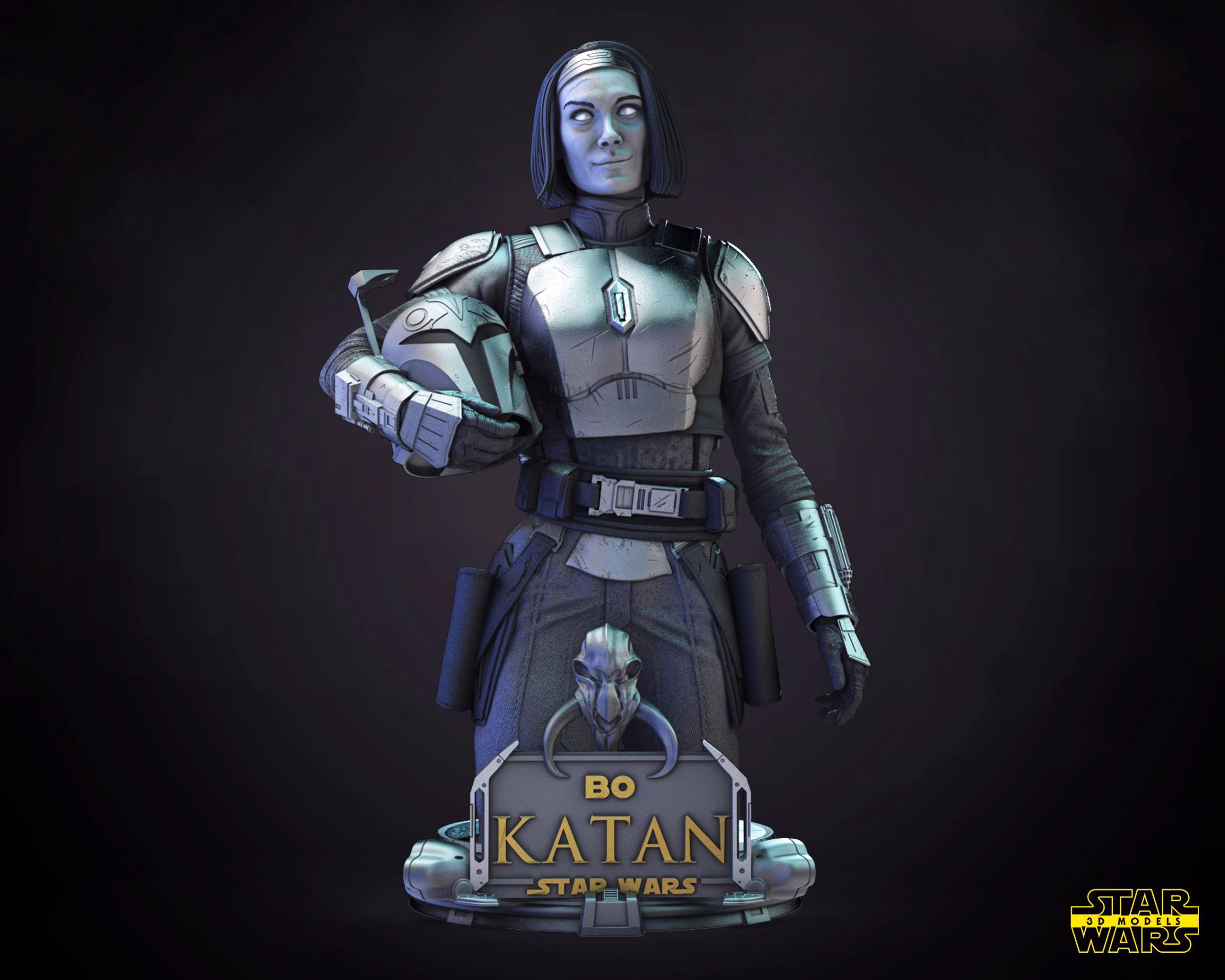 Bo-Katan Bust - Star-Wars (Verified) - Image 3