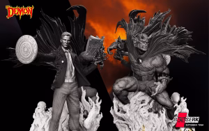 Jason Blood Sculpture Etrigan Sculpture and Base Diorama (Verified)