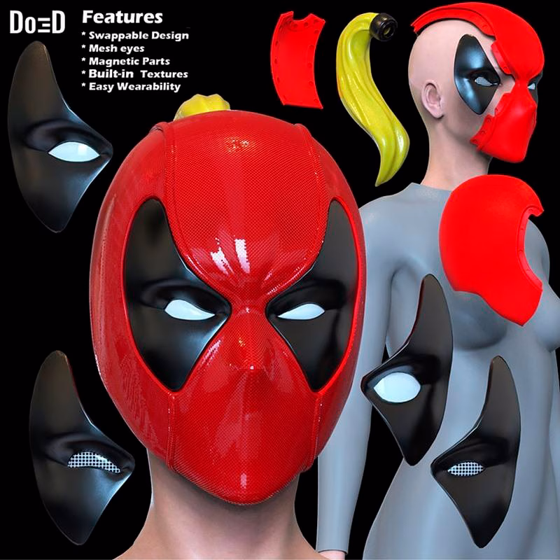 Lady Deadpool Helmet - Image 2