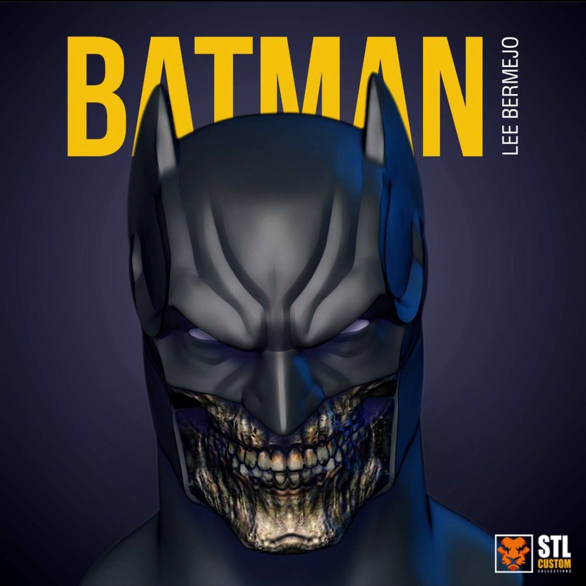 Batman Skull STL file for 3D printing