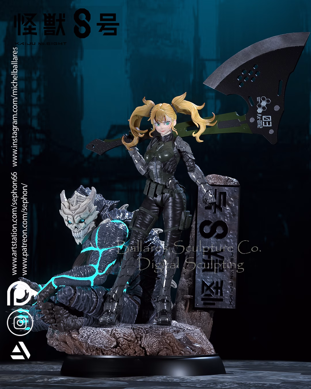 Kaiju 8 Diorama - Image 2
