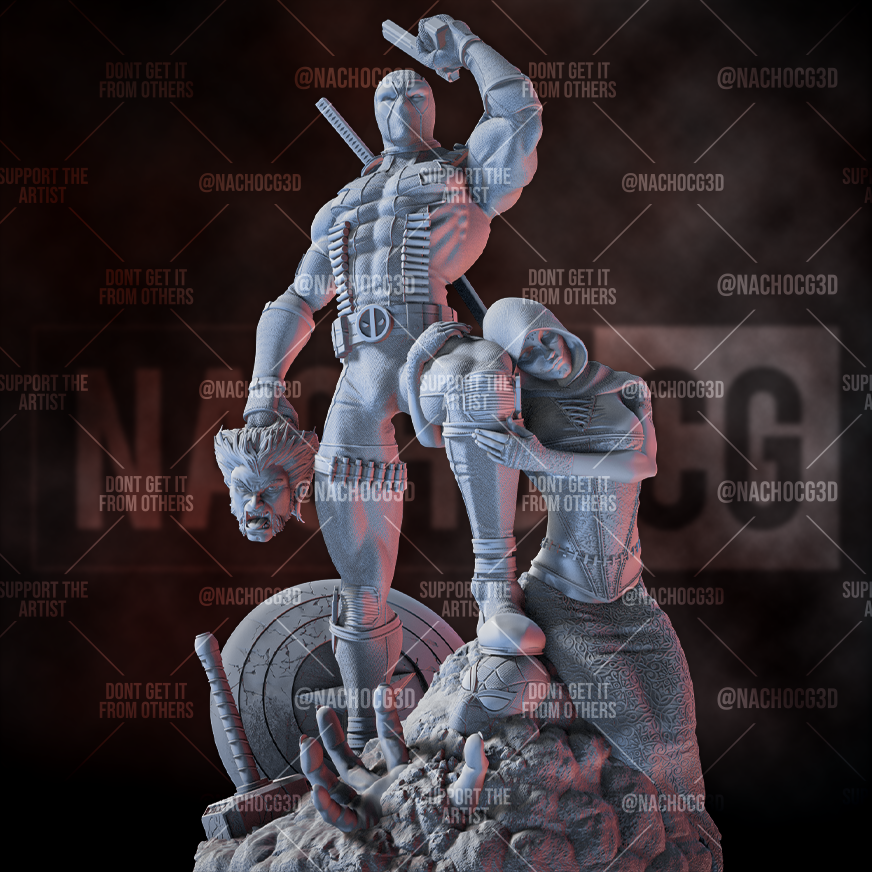 Deadpool Kills Marvel Statue-Bust - Image 3