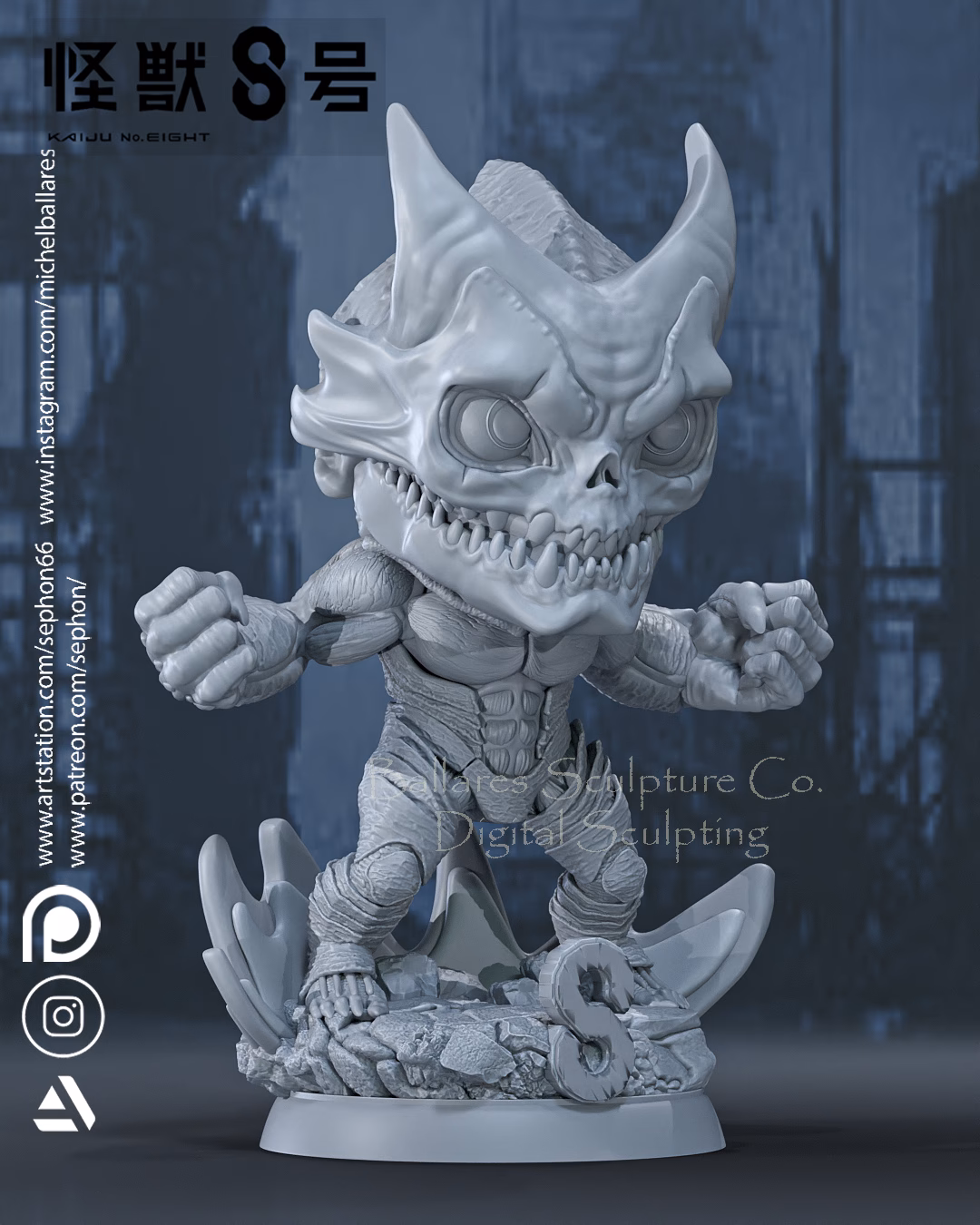 Kaiju 8 Diorama - Image 12