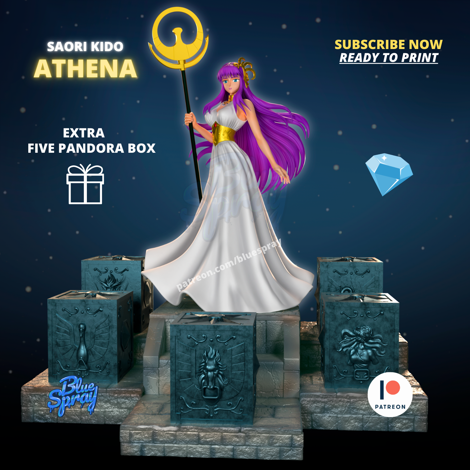 Saori Kido Athena Sculpture - Image 2