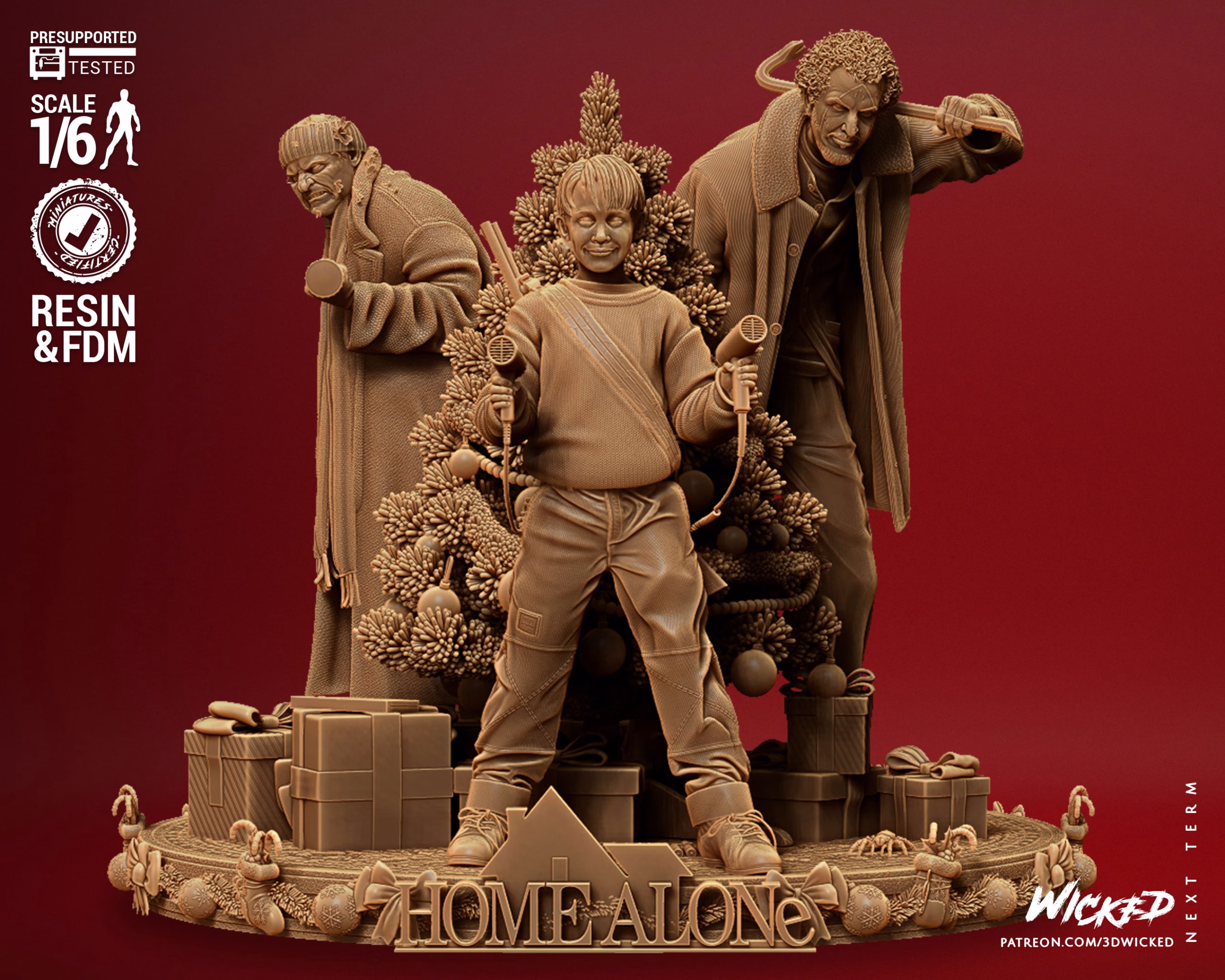 Home Alone Diorama STL file for 3D printing