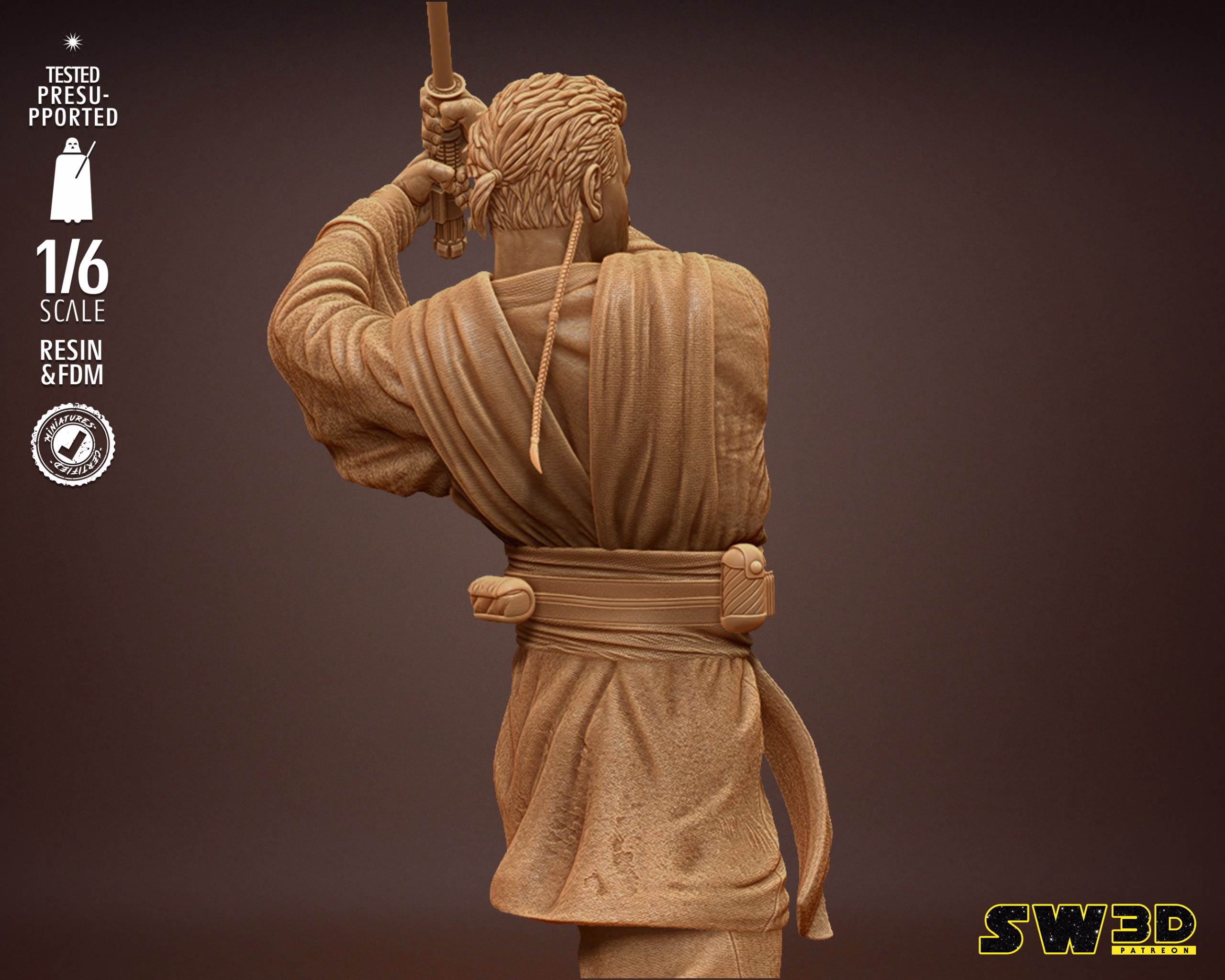 Star Wars Obi_Wan Sculpture - Image 9