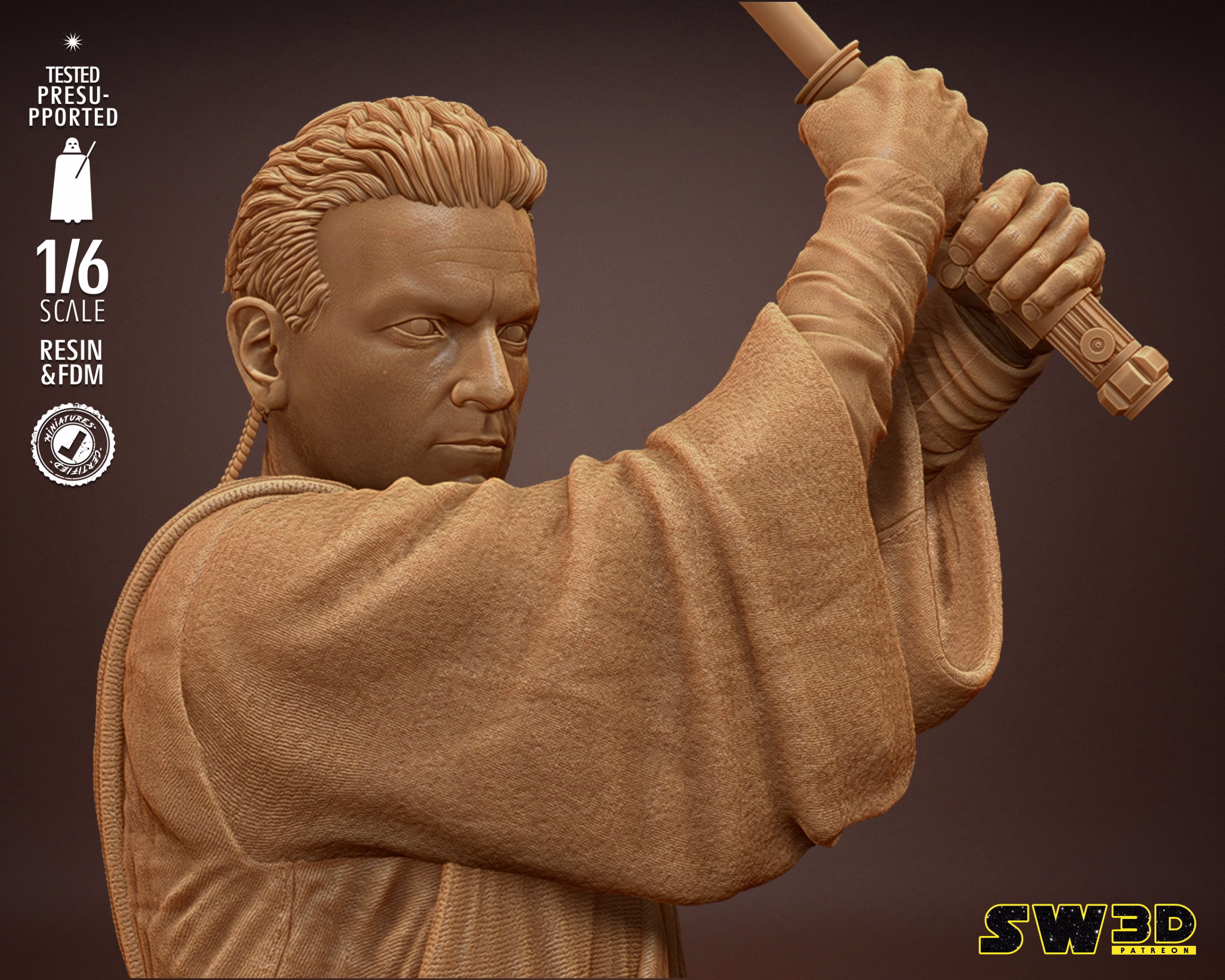 Star Wars Obi_Wan Sculpture - Image 3