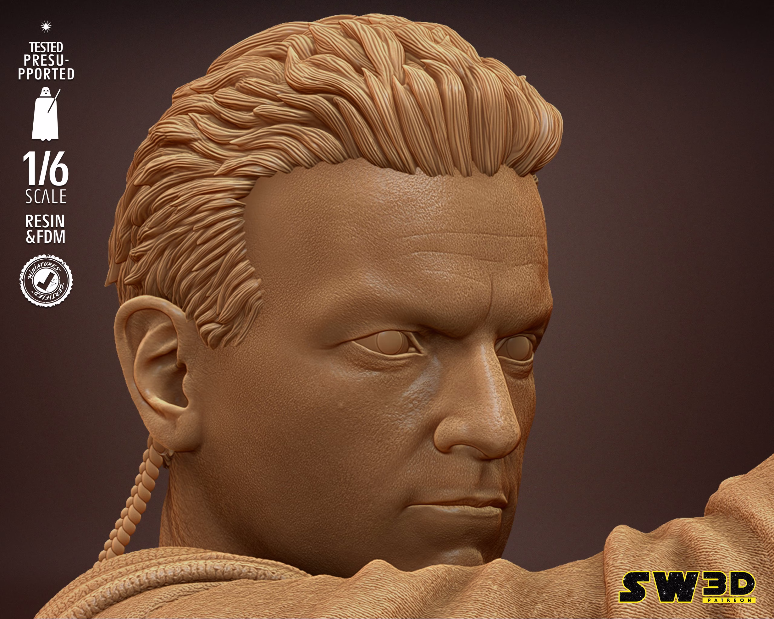 Star Wars Obi_Wan Sculpture - Image 4