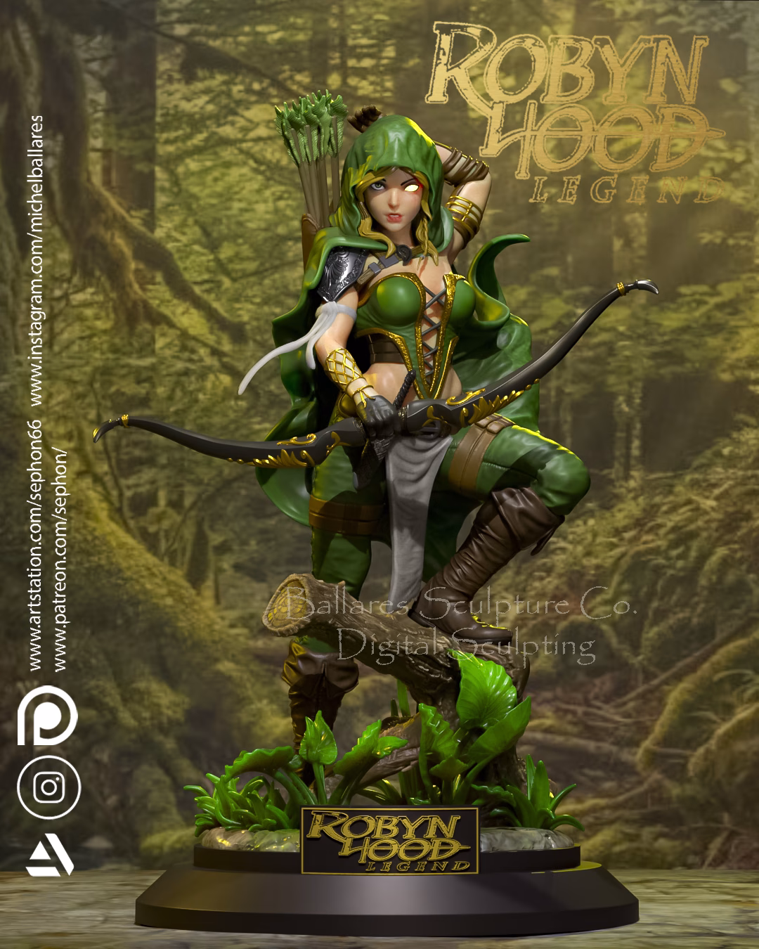 Robin Hood Legend STL file for 3D printing