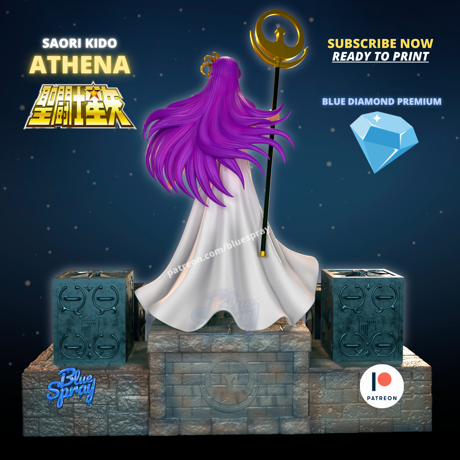 Saori Kido Athena Sculpture - Image 4