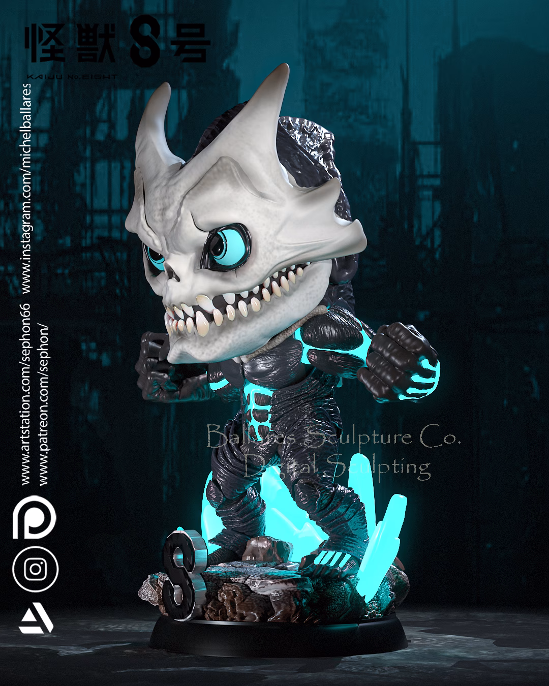 Kaiju 8 Diorama - Image 17