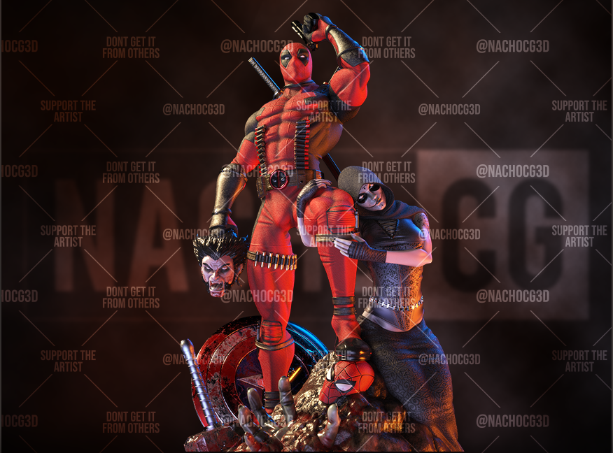 Deadpool Kills Marvel Statue-Bust - Image 4