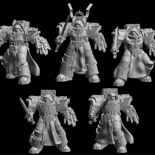 Legion Gloomy Angels Inner Circle Knights STL file for 3D printing