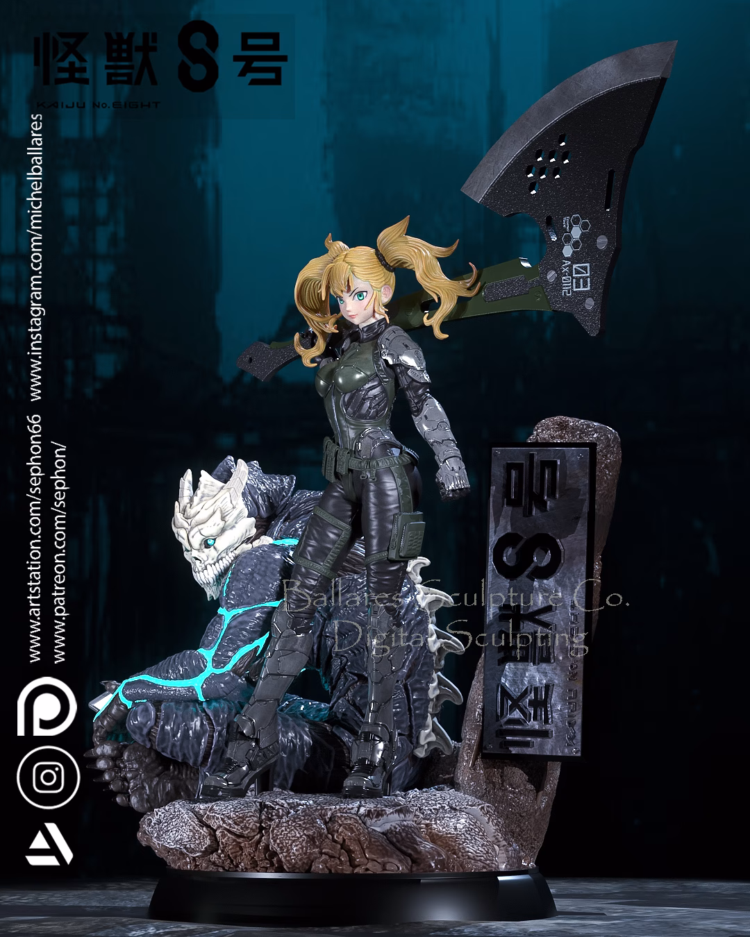 Kaiju 8 Diorama - Image 3