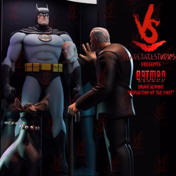 Batman Byond Old Bruce Reflections - Image 2