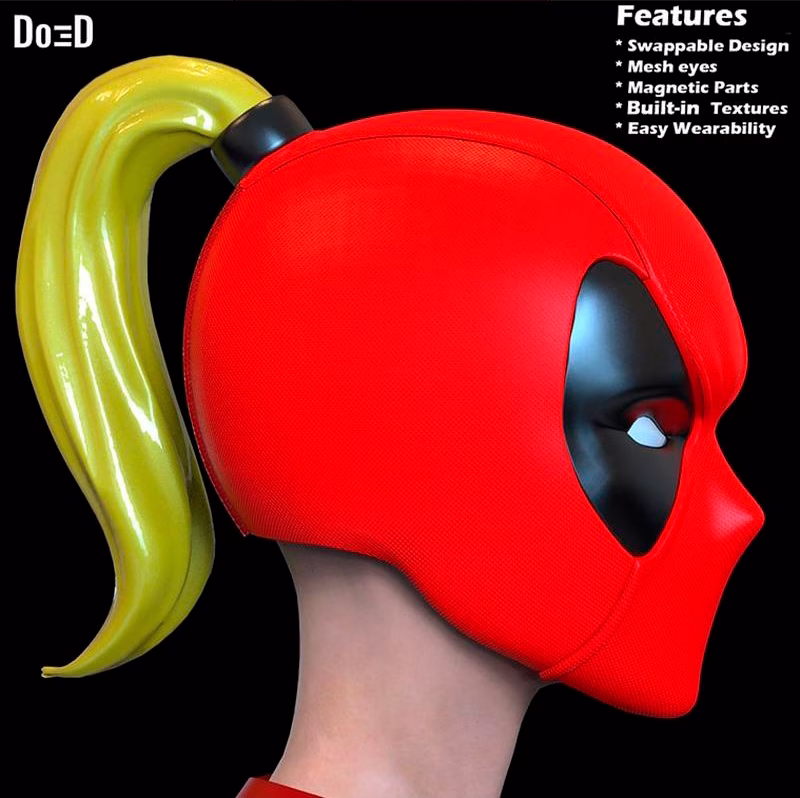 Lady Deadpool Helmet - Image 4