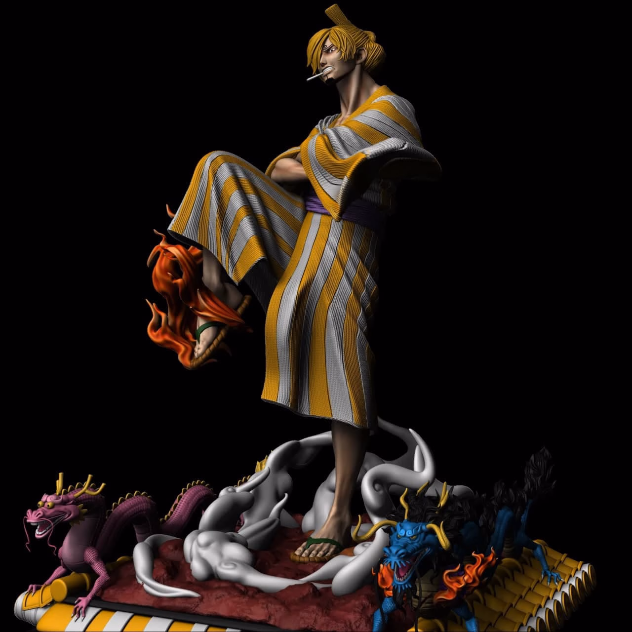 One Piece Sanji e Kaido - Image 5
