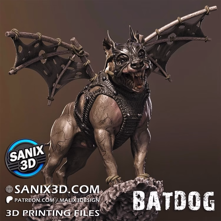 Batdog STL file for 3D printing