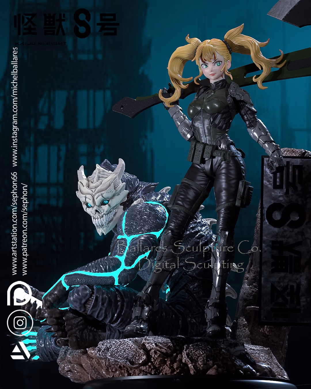 Kaiju 8 Diorama - Image 6