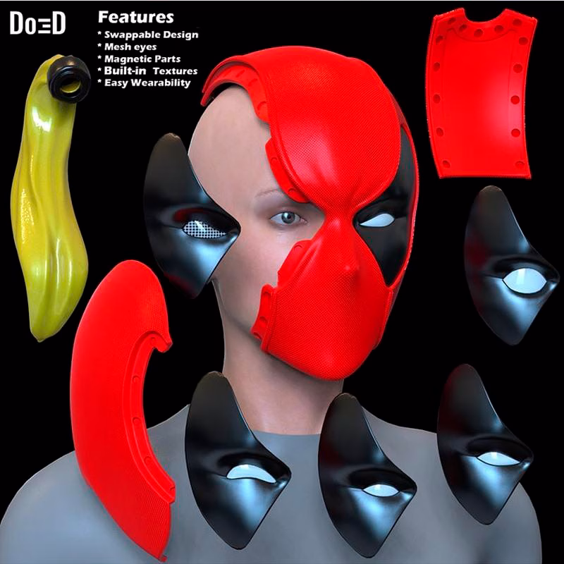 Lady Deadpool Helmet - Image 6