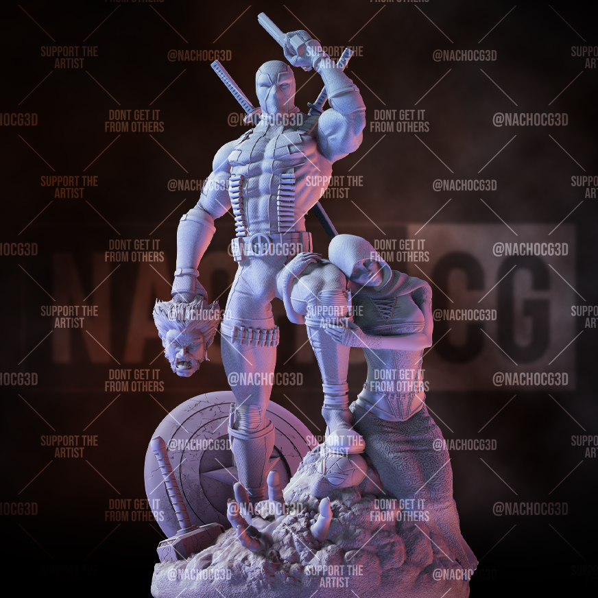 Deadpool Kills Marvel Statue-Bust - Image 10