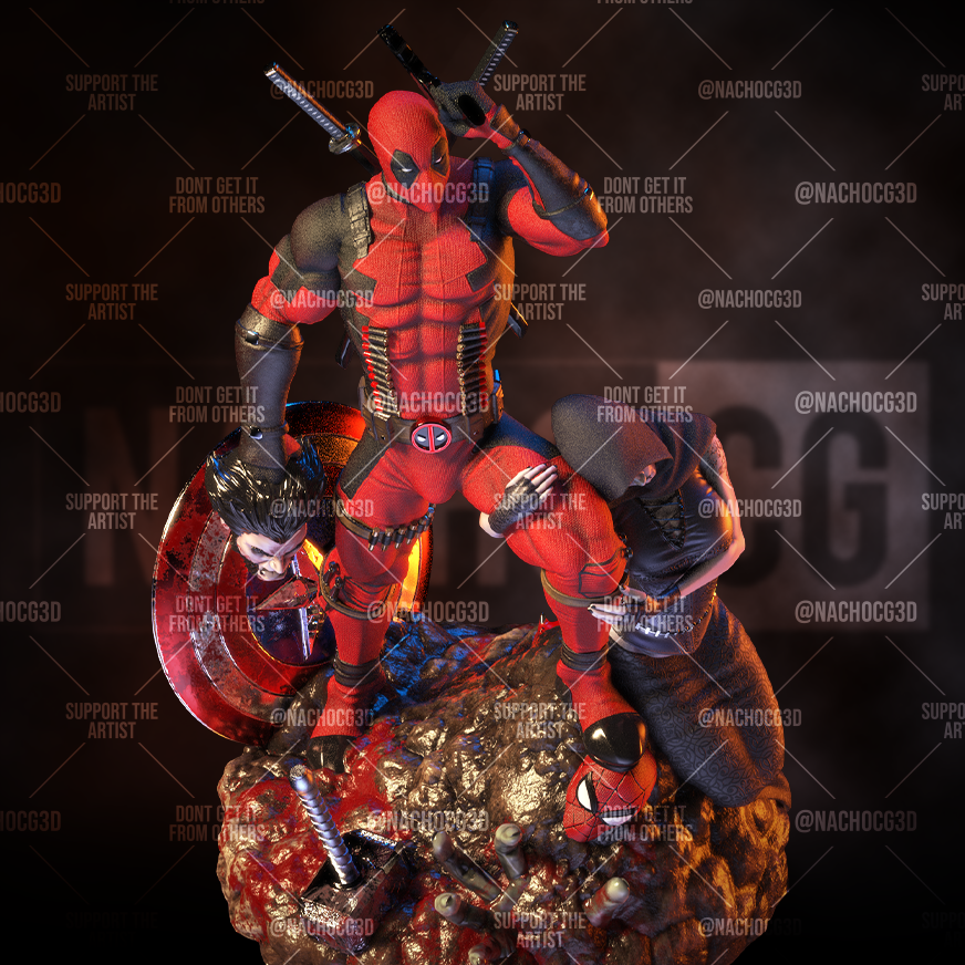 Deadpool Kills Marvel Statue-Bust - Image 11