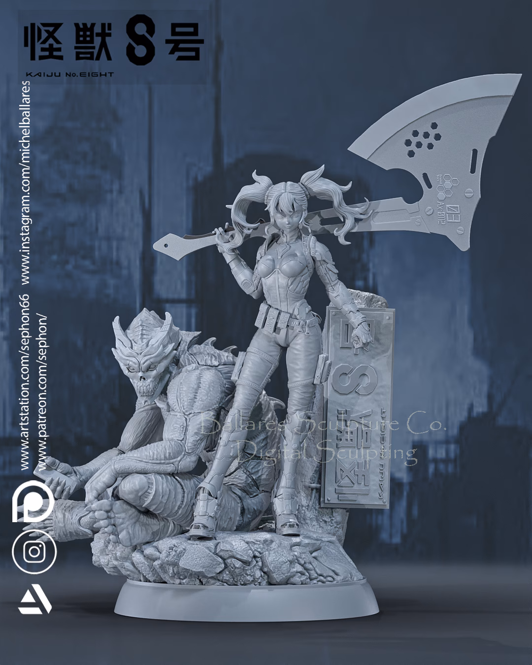 Kaiju 8 Diorama - Image 7