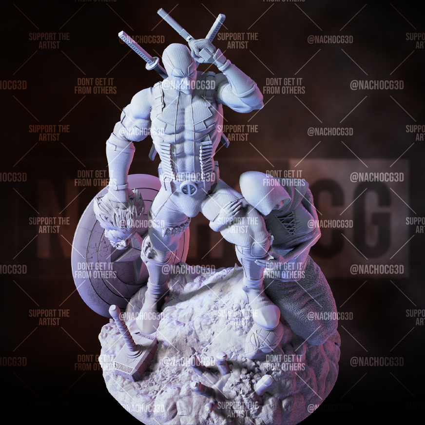 Deadpool Kills Marvel Statue-Bust - Image 12