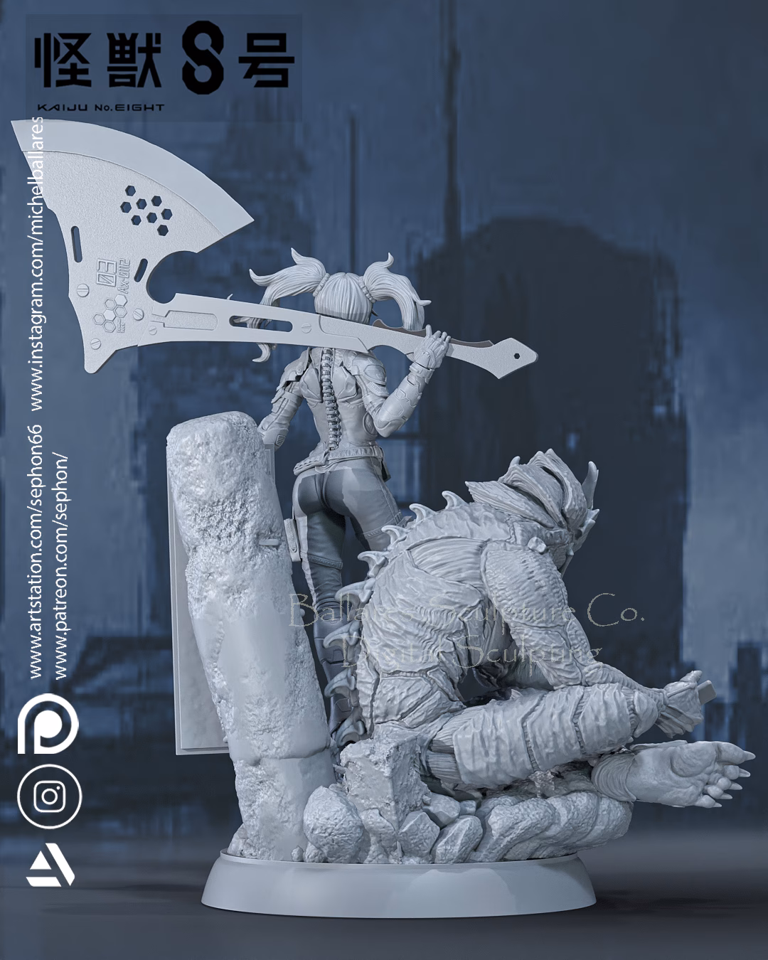 Kaiju 8 Diorama - Image 8