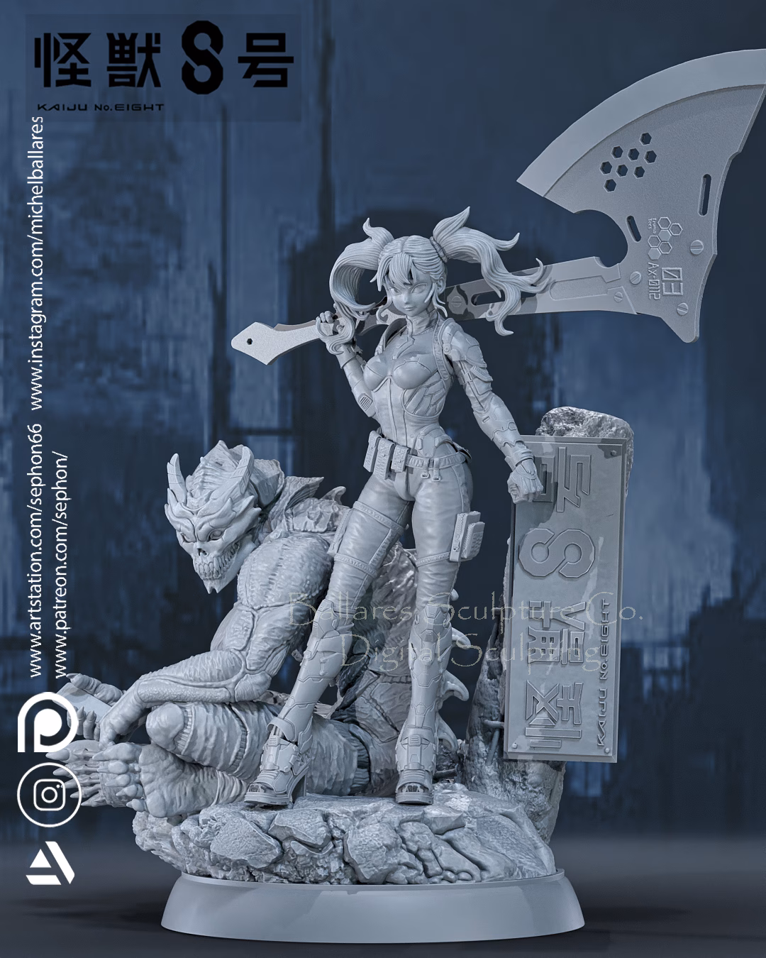 Kaiju 8 Diorama - Image 9