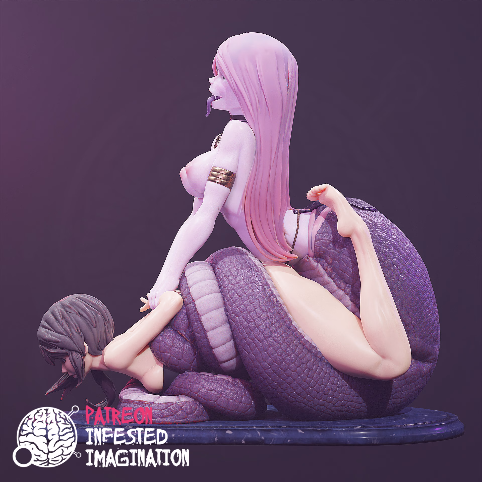 Lamia Taking a Girl Victim Hentai - Image 6