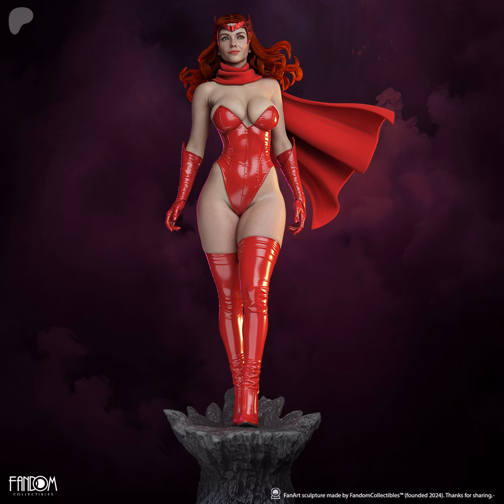 Scarlet Witch STL File – Marvel 3D Printable Figure - Image 3