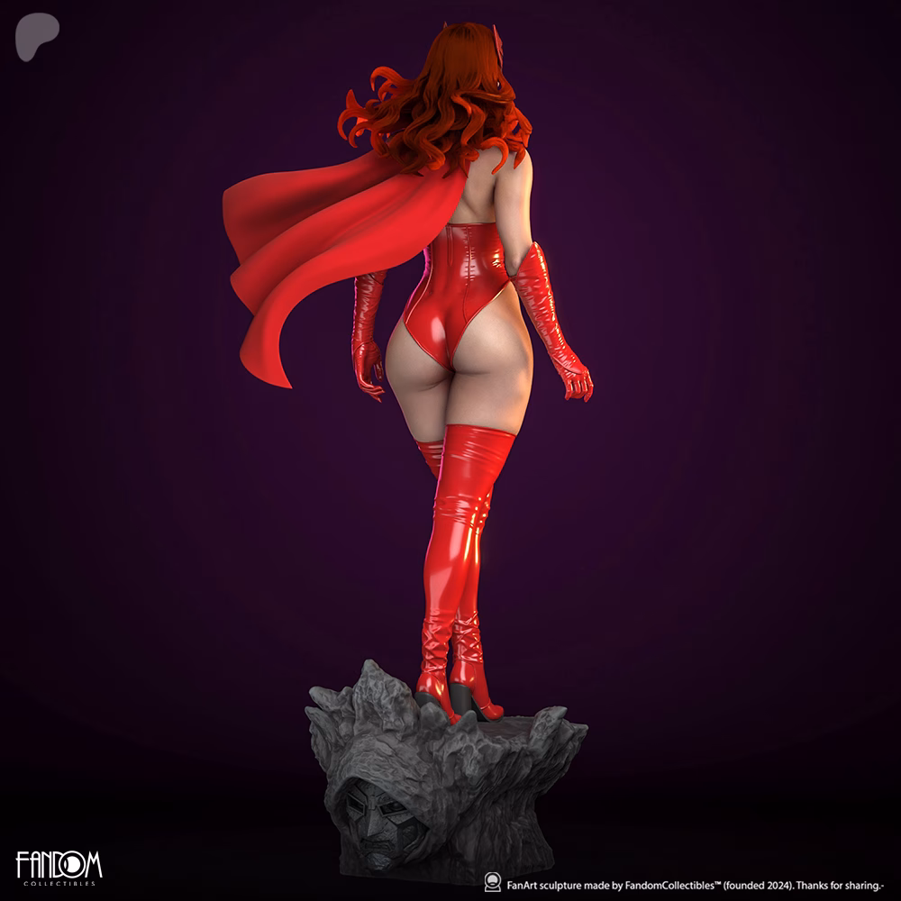 Scarlet Witch STL File – Marvel 3D Printable Figure - Image 4