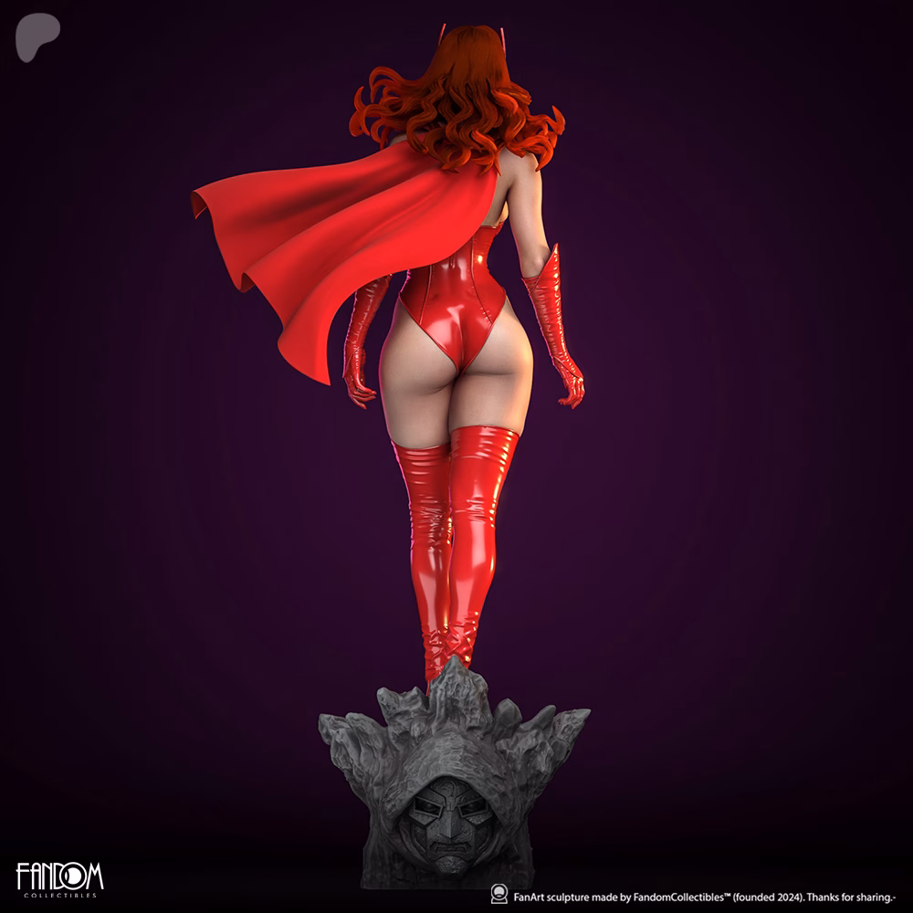 Scarlet Witch STL File – Marvel 3D Printable Figure - Image 5