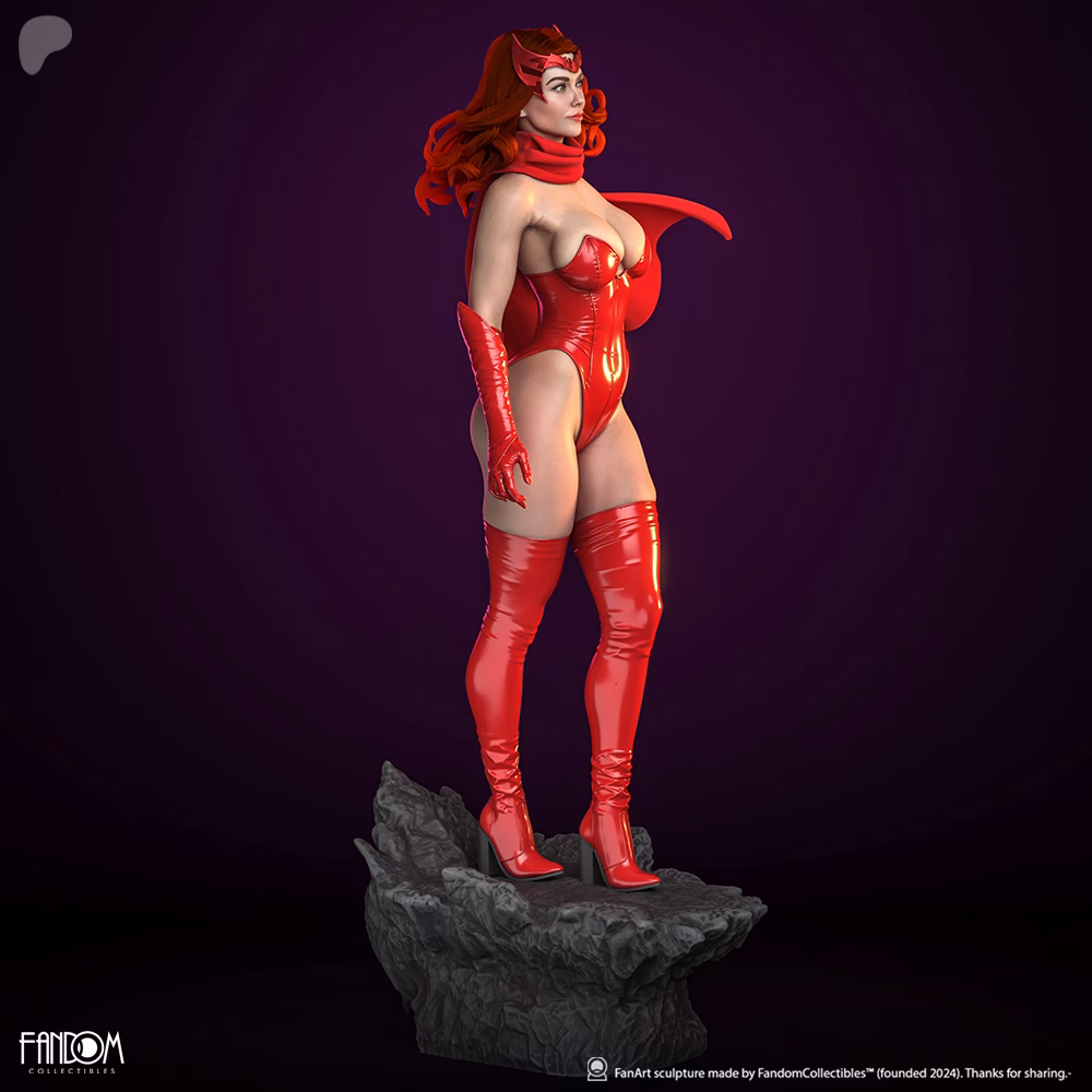Scarlet Witch STL File – Marvel 3D Printable Figure - Image 6