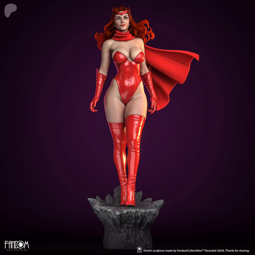 Scarlet Witch STL File – Marvel 3D Printable Figure - Image 7