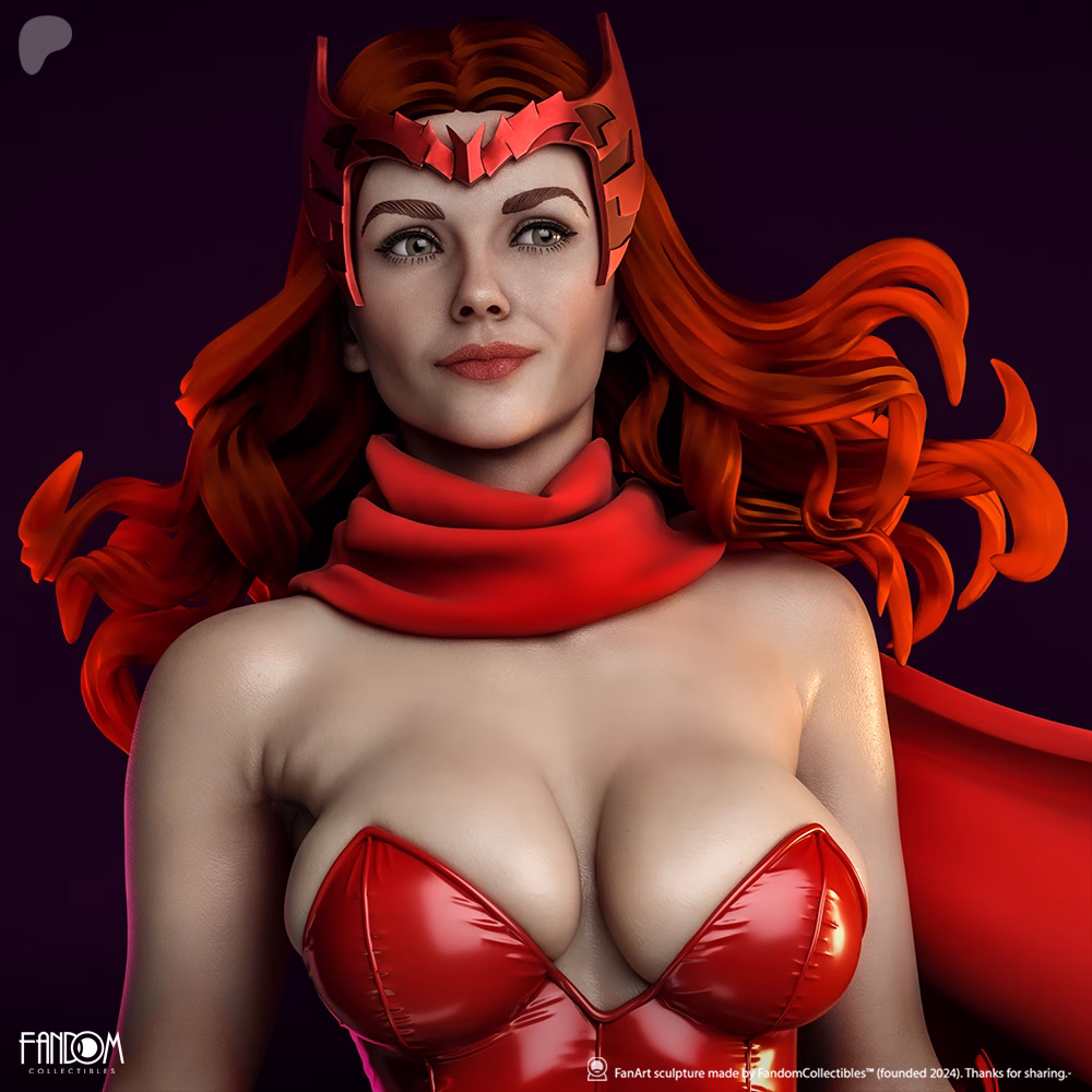 Scarlet Witch STL File – Marvel 3D Printable Figure - Image 8