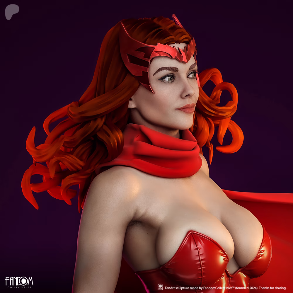 Scarlet Witch STL File – Marvel 3D Printable Figure - Image 9
