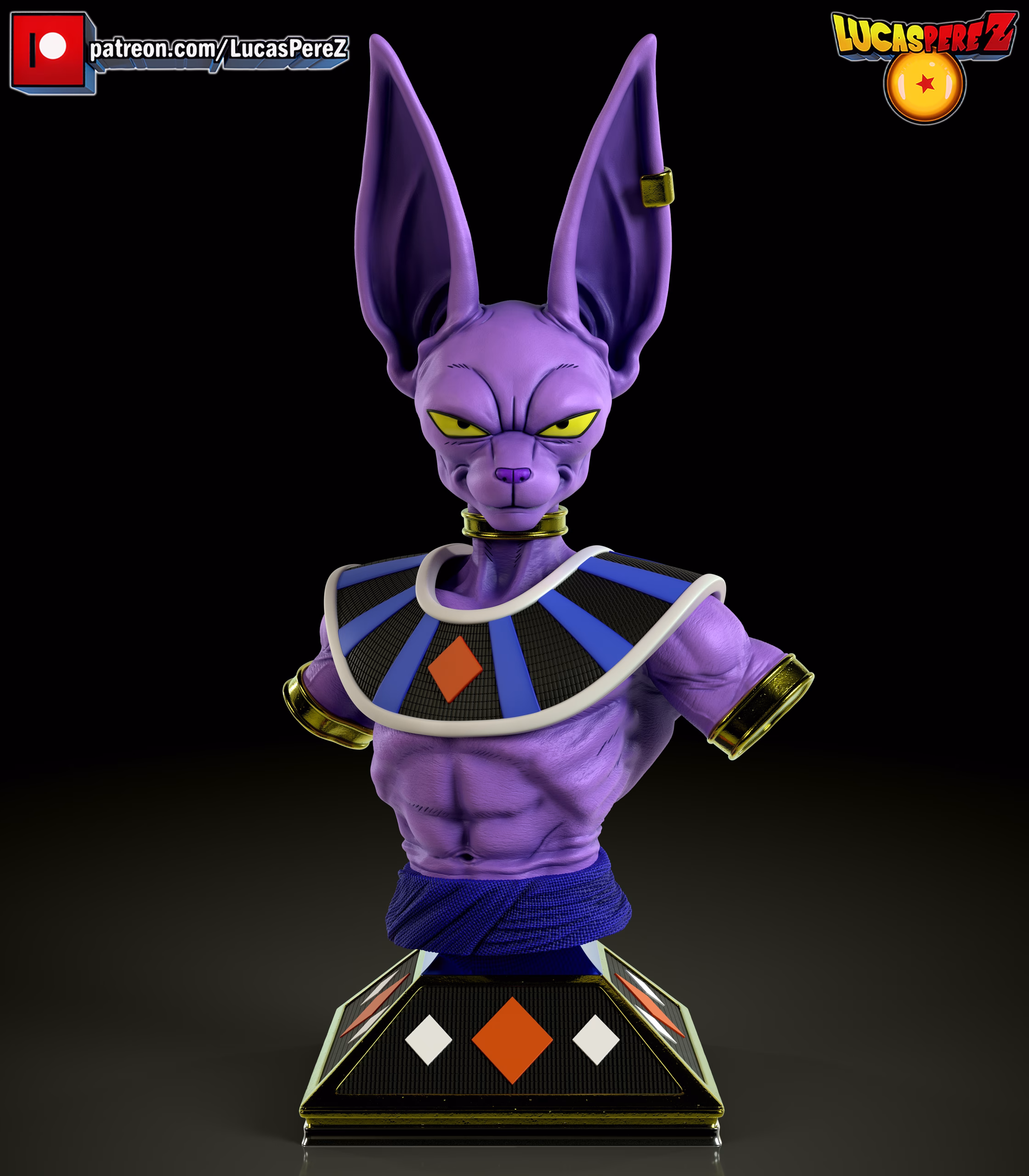 Beerus God of Destruccion Bust