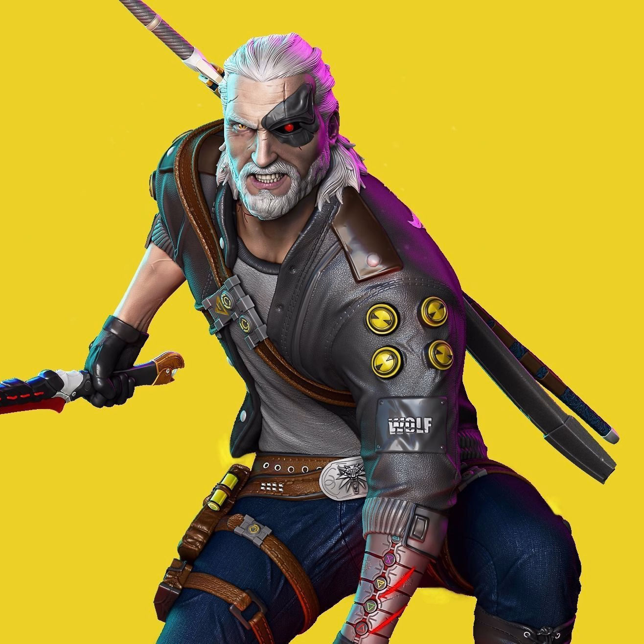 Cyberpunk Geralt