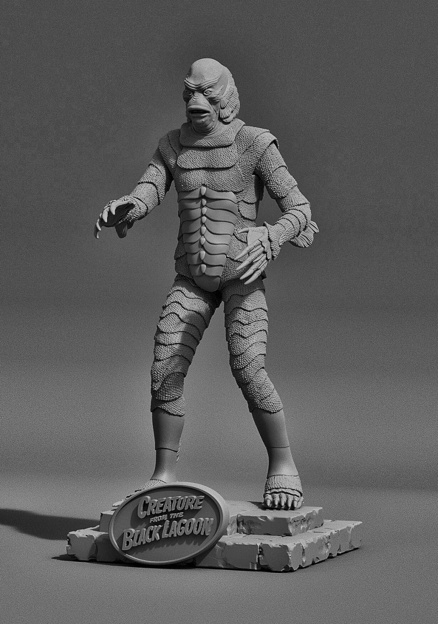Classic Monsters - Creature from The Black Lagoon STL file for 3D printing