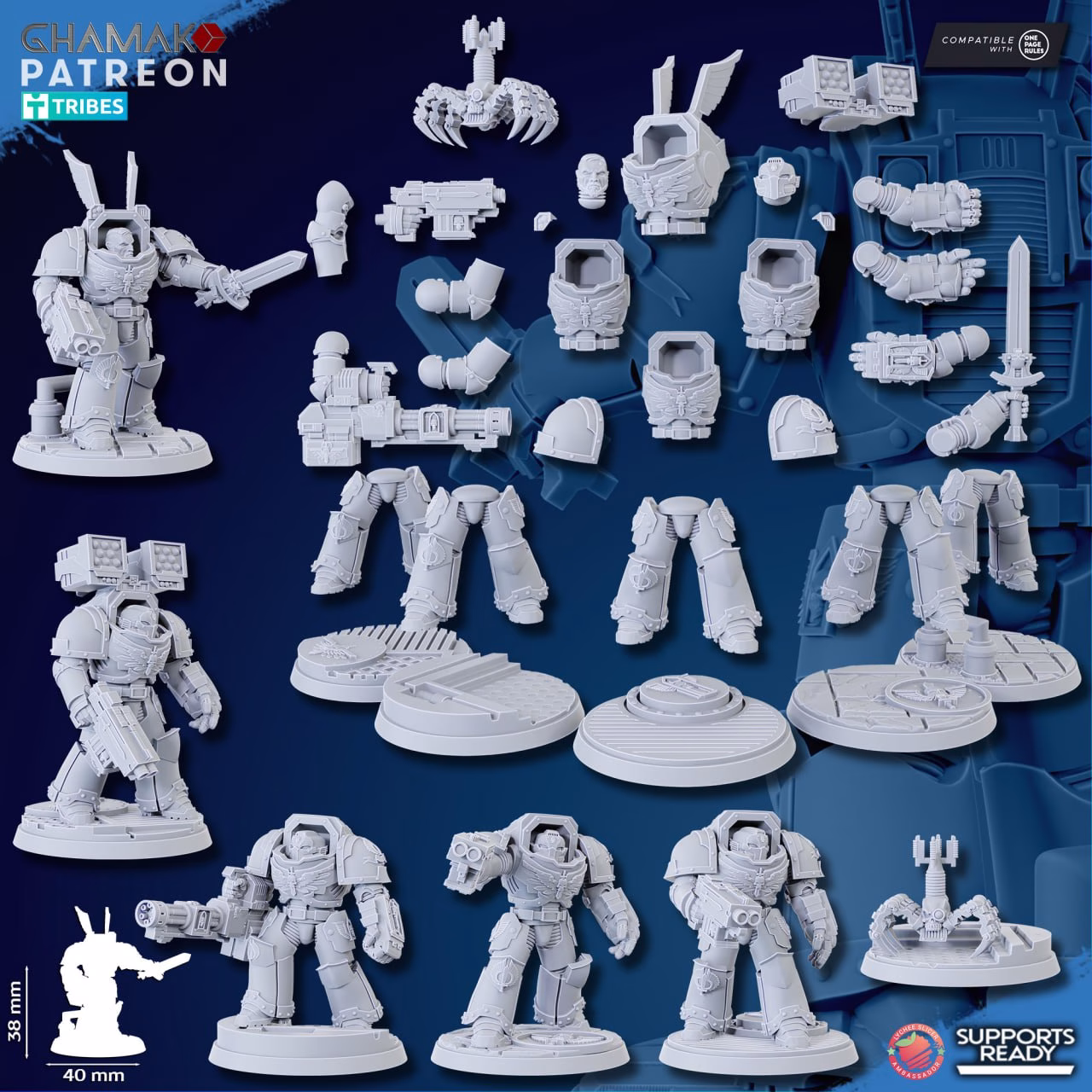 Angels of Death Supported STL file for 3D printing