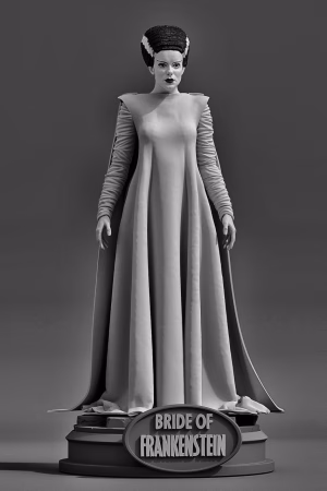 Classic Monsters - Bride of Frankenstein STL file for 3D printing