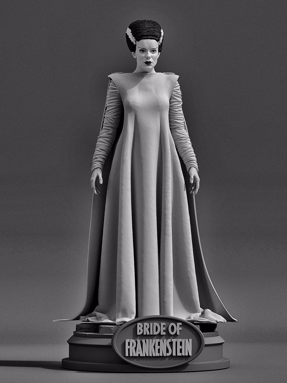 Classic Monsters - Bride of Frankenstein STL file for 3D printing