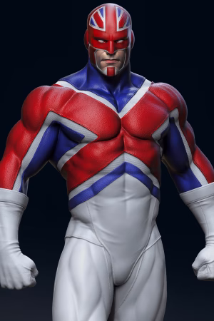 Captain Britain STL file for 3D printing