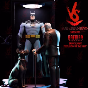 Batman Byond Old Bruce Reflections