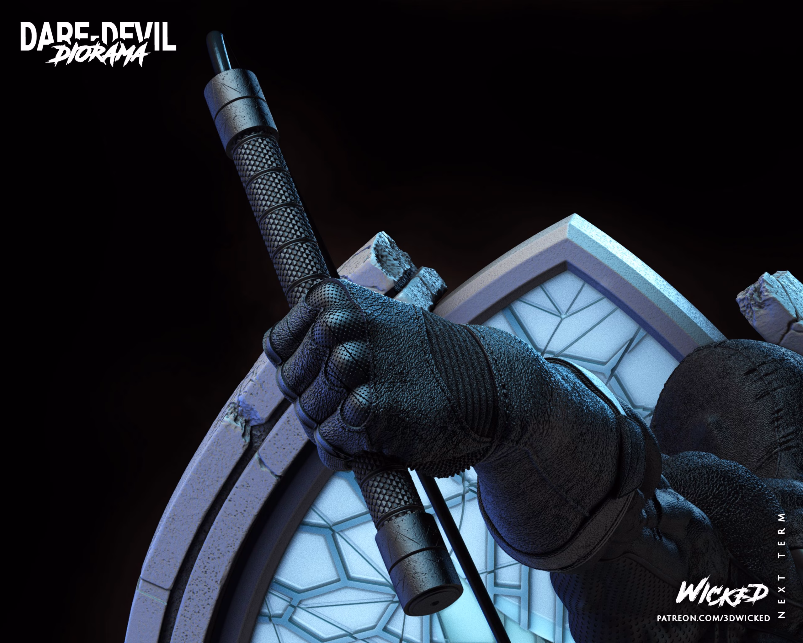 Daredevil and Kingpin Sculptures DIORAMA-COMPLETE (VERIFIED) - Image 28