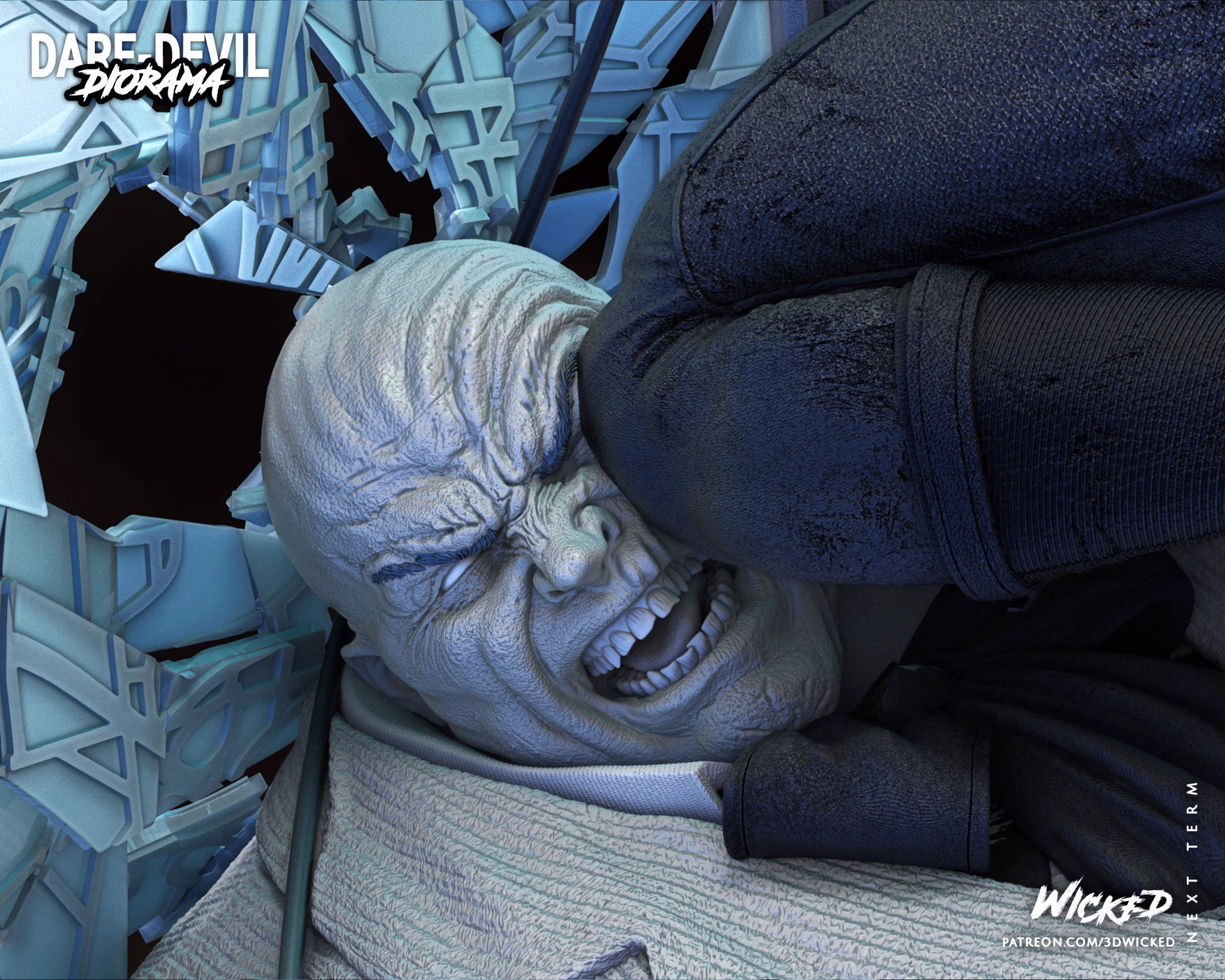 Daredevil and Kingpin Sculptures DIORAMA-COMPLETE (VERIFIED) - Image 13
