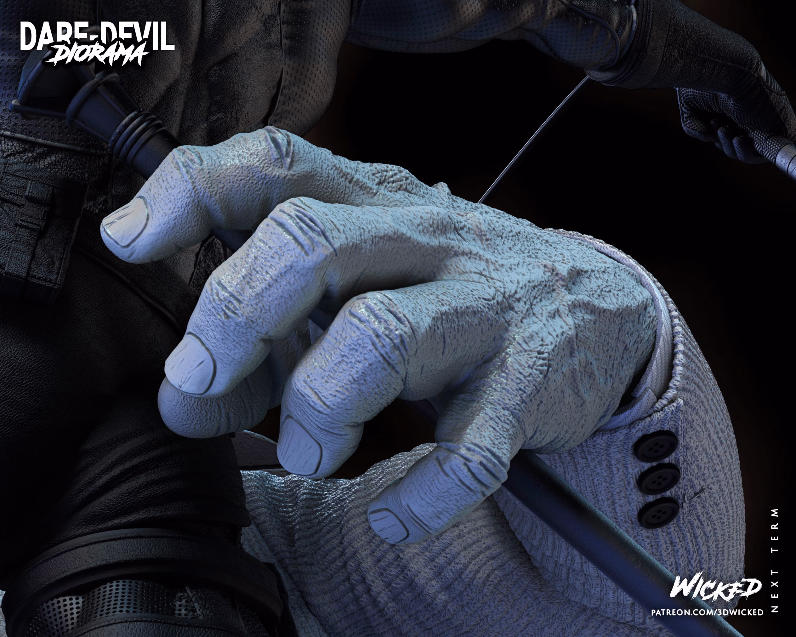 Daredevil and Kingpin Sculptures DIORAMA-COMPLETE (VERIFIED) - Image 16