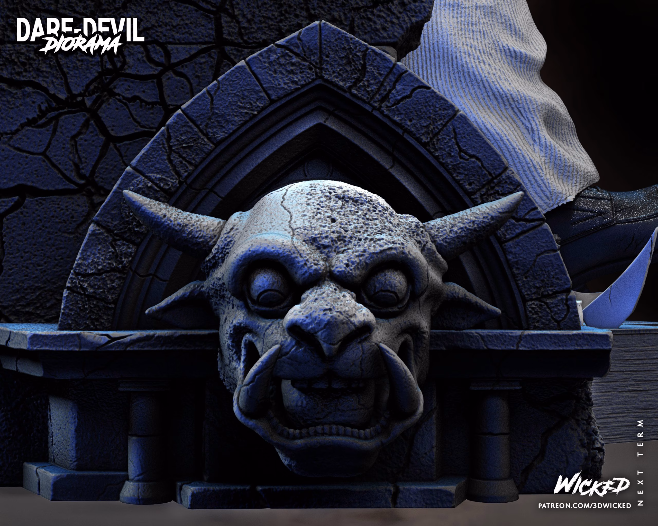 Daredevil and Kingpin Sculptures DIORAMA-COMPLETE (VERIFIED) - Image 19
